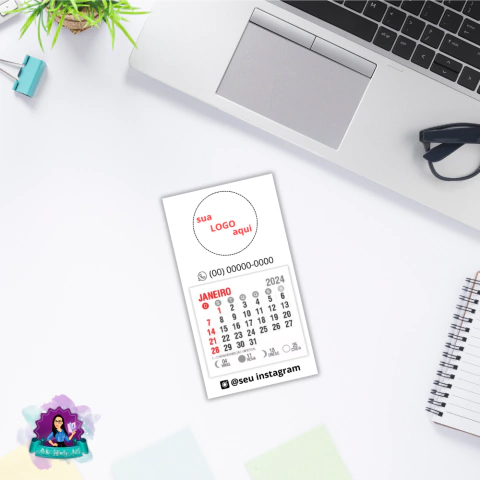 Mini Calendário Personalizado 2026 - loja online