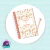 Mini caderno Logins e Senhas Floral Laranja