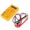 MULTÍMETRO DIGITAL PEQUEÑA LCD COLOR AMARILLO AC DC VOLTAJE DE CORRIENTE DE MEDICIÓN