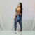 Fitness: Top Essencial Azul Porcelana - comprar online