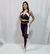 Fitness: Top Ação Preto, bordô e rosa - loja online