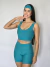 Fitness: Cropped Básico - Verde Jade na internet