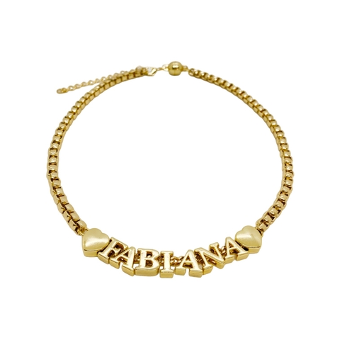 Colar Personalizado Nome e Coração