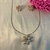 Conjunto Flor Cravejada C/ Zircônia