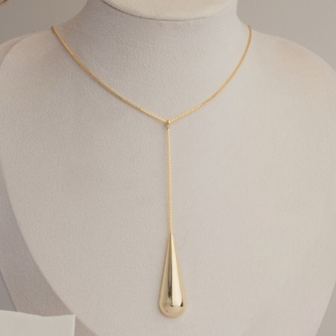 Colar Gravatinha Gota