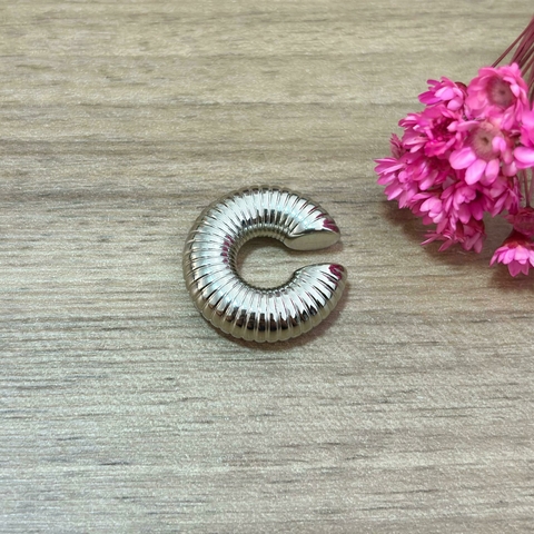 Piercing Fake Tubo Listra Prateado