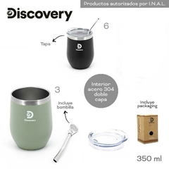 Mate con bombilla y tapa Discovery (18497) - comprar online