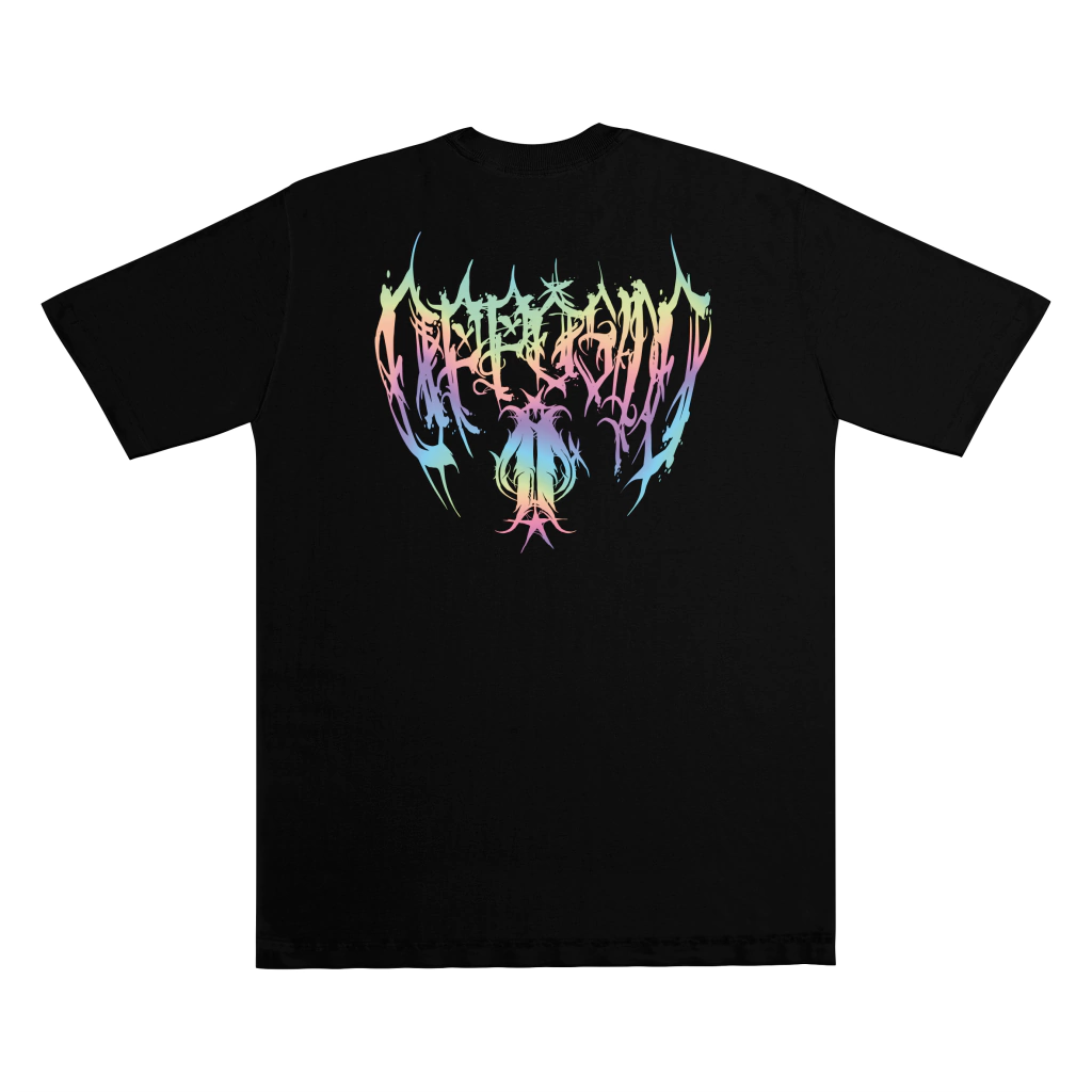 CAMISETA DARK HOLOGRAFIC PRETA