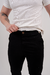 CALÇA ALFAIATARIA SARJA AJUSTÁVEL PRETA OF:728 - Caunt Jeans Atacado