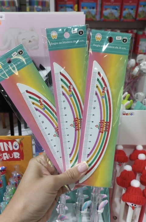 Regla de madera Wero Free Spirit x15cm