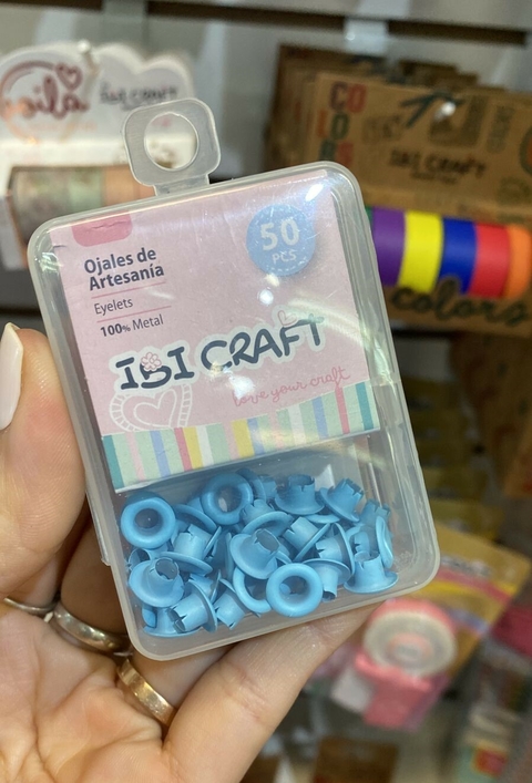 Ojales de artesanía metálicos- 50pcs- Ibicraft