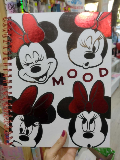 CUADERNO MOOVING 29/7 T. DURA X 120 HJS RAYADO MINNIE MOUSE