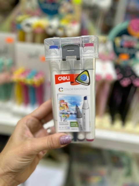 MARCADOR SKETCH DOBLE PUNTA BISELADA/FINA