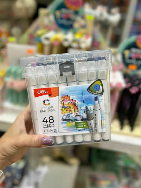 MARCADOR SKETCH DOBLE PUNTA BISELADA/FINA