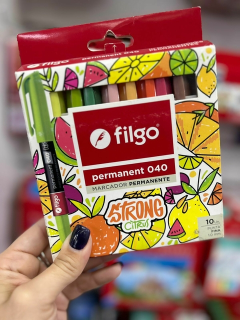 MARCADOR PUNTA FINA X 10 CITRUS