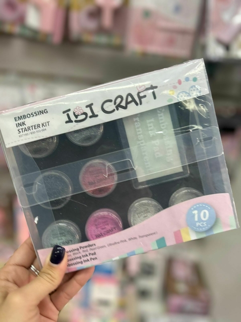 Kit 8 Tintas Ibi Craft + Almohadilla y Lápiz Para Embossing