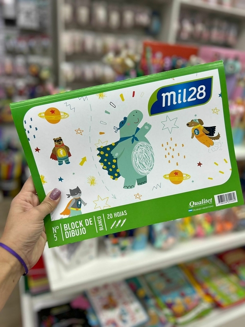 BLOCK DIBUJO BLANCO N5