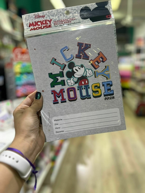 SEPARADOR ESCOLAR MICKEY