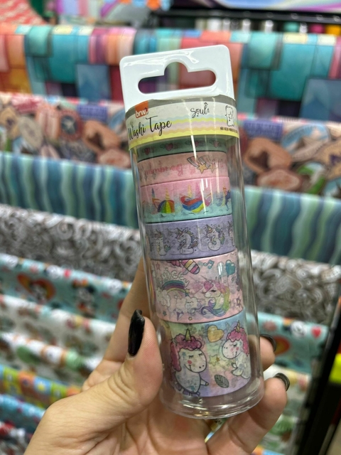 Cinta Adhesiva Cinta Washi Tape Unicornio Adhesiva Brw X6