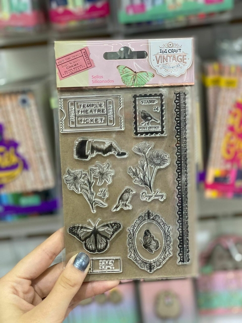 SELLO SILICONADO CRISTAL 4,25X7\" VINTAGE