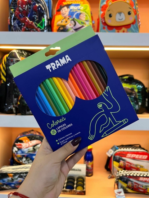 LAPICES DE COLORES X 24 TRAMA