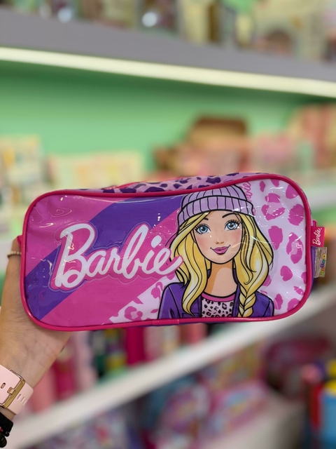 CARTUCHERA 2 CIERRES BARBIE ANIMAL PRINT - comprar online