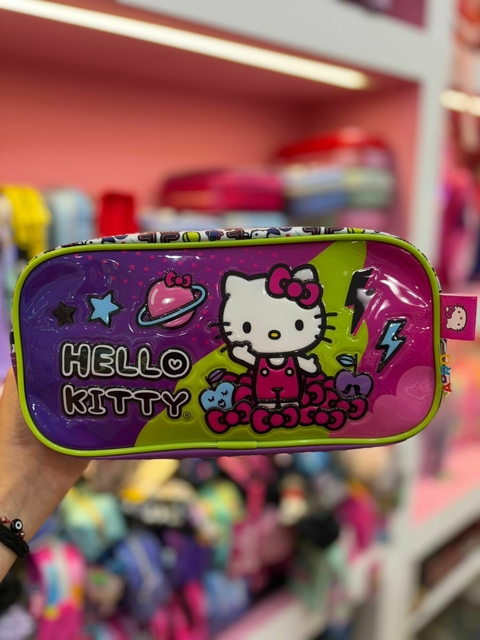 CARTUCHERA 2 CIERRES HELLO KITTY - comprar online