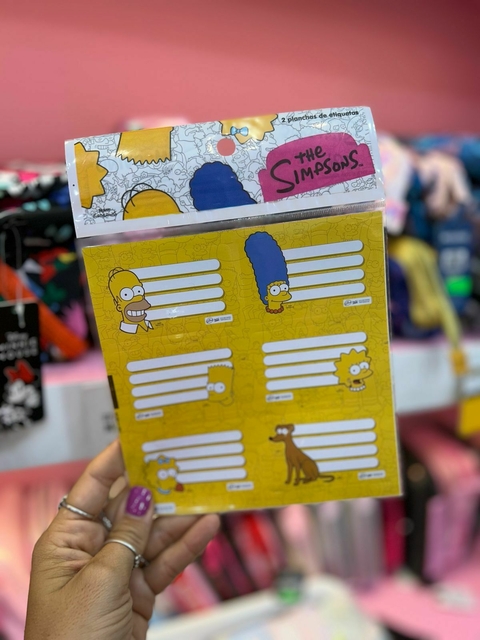 ETIQUETA ESCOLAR MOOVING LOS SIMPSON - comprar online