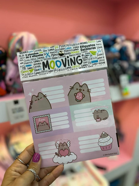 ETIQUETA ESCOLAR MOOVING PUSHEEN - comprar online