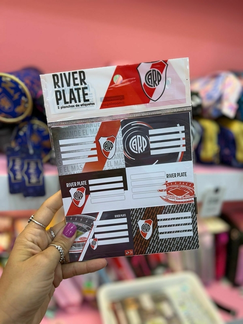 ETIQUETA ESCOLAR MOOVING RIVER PLATE - comprar online