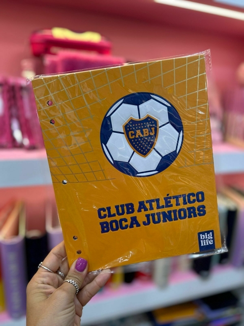 CARPETA ESCOLAR 2 TAPAS BOCA JUNIORS