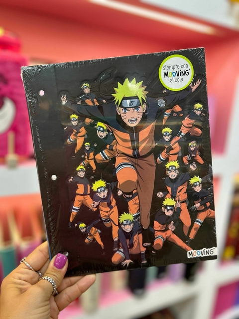 CARPETA ESCOLAR 2 TAPAS NARUTO