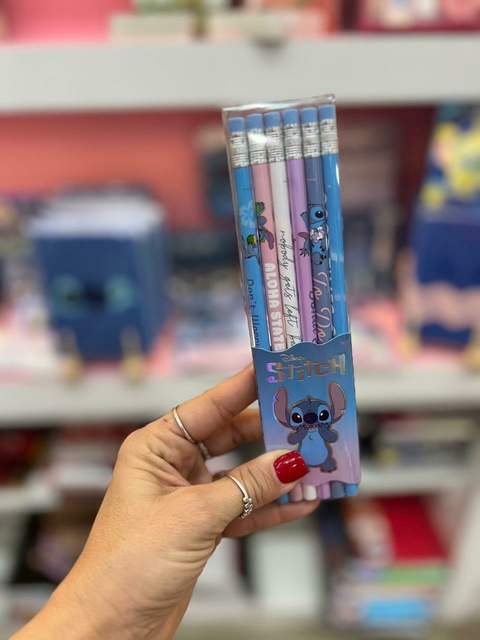 SET DE LAPICES STITCH X 6