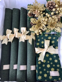 Kit Natalino Estrelar verde musgo