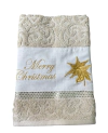 Toalha de Lavabo Bordado Mary Christimas