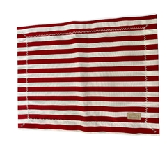 Jogo Americano Listras Vermelho e Branco