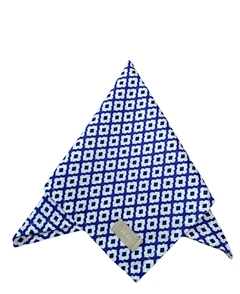 Guardanapo Losangulo azul e branco