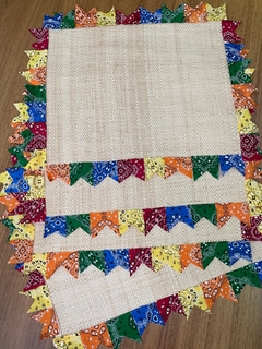 Jogo Americano Palha com Bandanas - comprar online