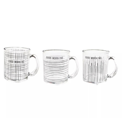 Caneca de Vidro Good Morning