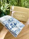Pano de Prato Toile de Jouy Azul