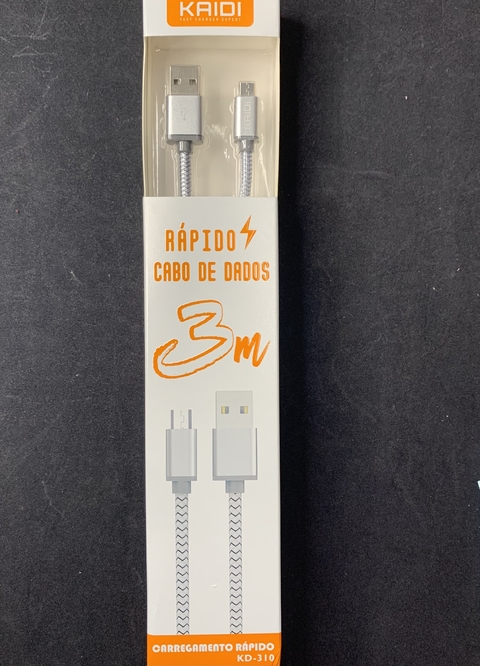 Cabo type-c (3 metros) - kaidi KD-354C
