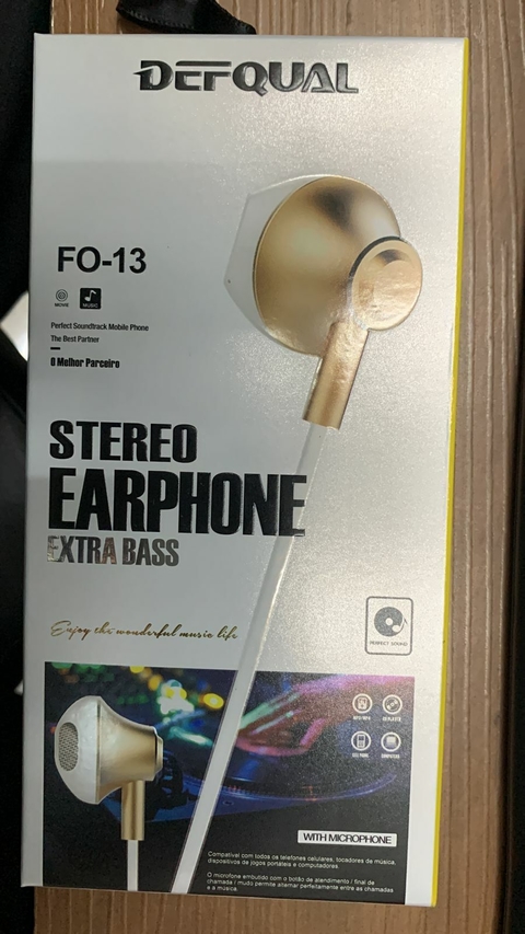fone de ouvido DEFQUAL FO-13