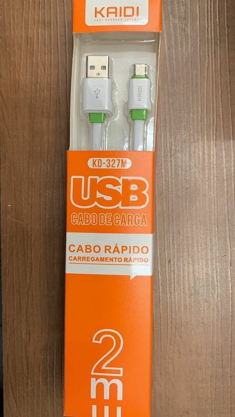 Cabo micro/v8 (2metros) - kaidi KD-327M