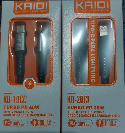 Cabo Tipo-C para Tipo-C - Kaidi KD-19CC