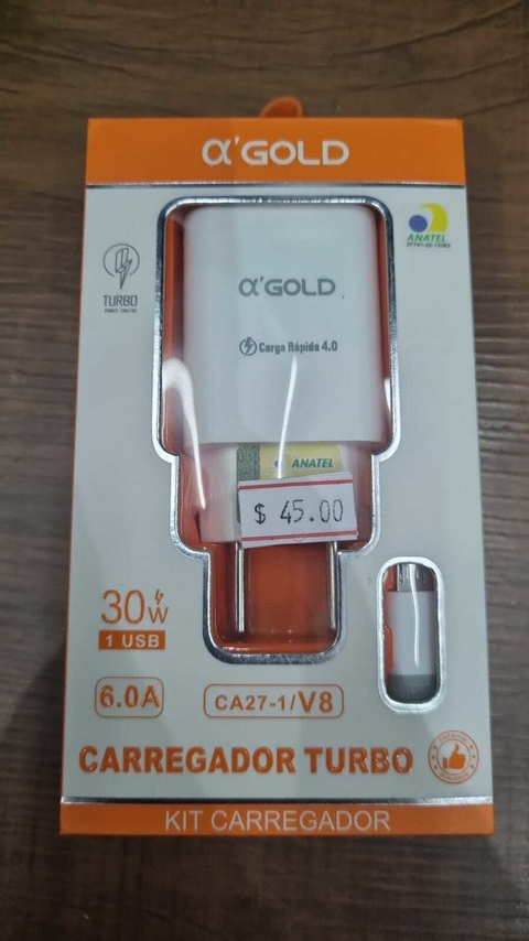 Carregador Completo Turbo V8 A'GOLD CA27-1 / CA40-1