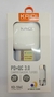 Carregador USB e USB-C para Tipo-C 20W Kaidi KD-106C