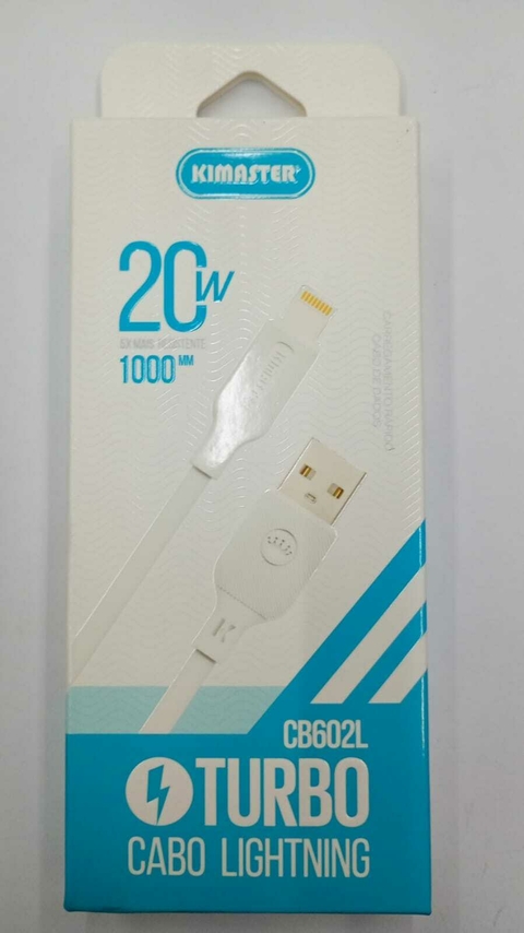 Cabo De Usb Original Kimaster 5x mais Rápido e Resistente 20W IPHONE, TIPO-C , MICRO USB CB602L , CB602C , CB603