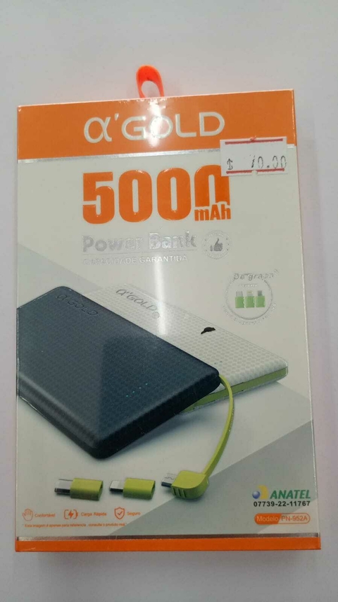 Power Bank 5.000 Mah V8 C/adapt. iPhone Pn-952- Br-pc-12