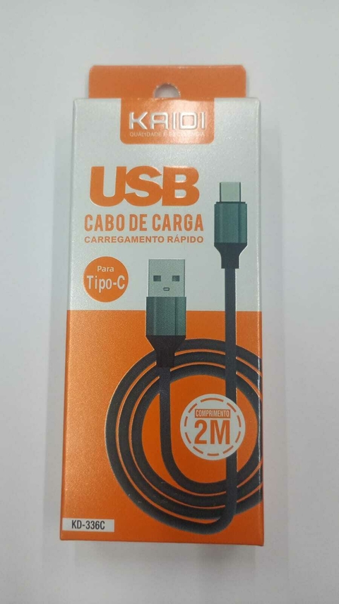 Cabo USB para Lightning 2.4A Kaidi KD-336A / KD-336C 200cm