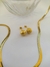 Brinco Bolinha Grande Craquelado Glitter banhado a ouro 18k - loja online